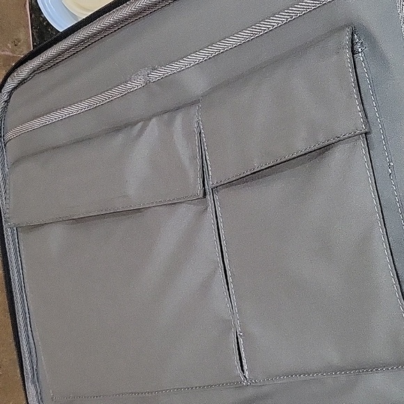 Samsonite Black Canvas Laptop Computer Briefcase Bag w/ Shoulder Strap - 16" - Picture 8 of 11